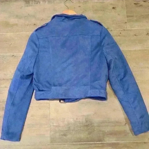 Nordstrom Royal Blue Faux Sede Jacket - Picture 10 of 10